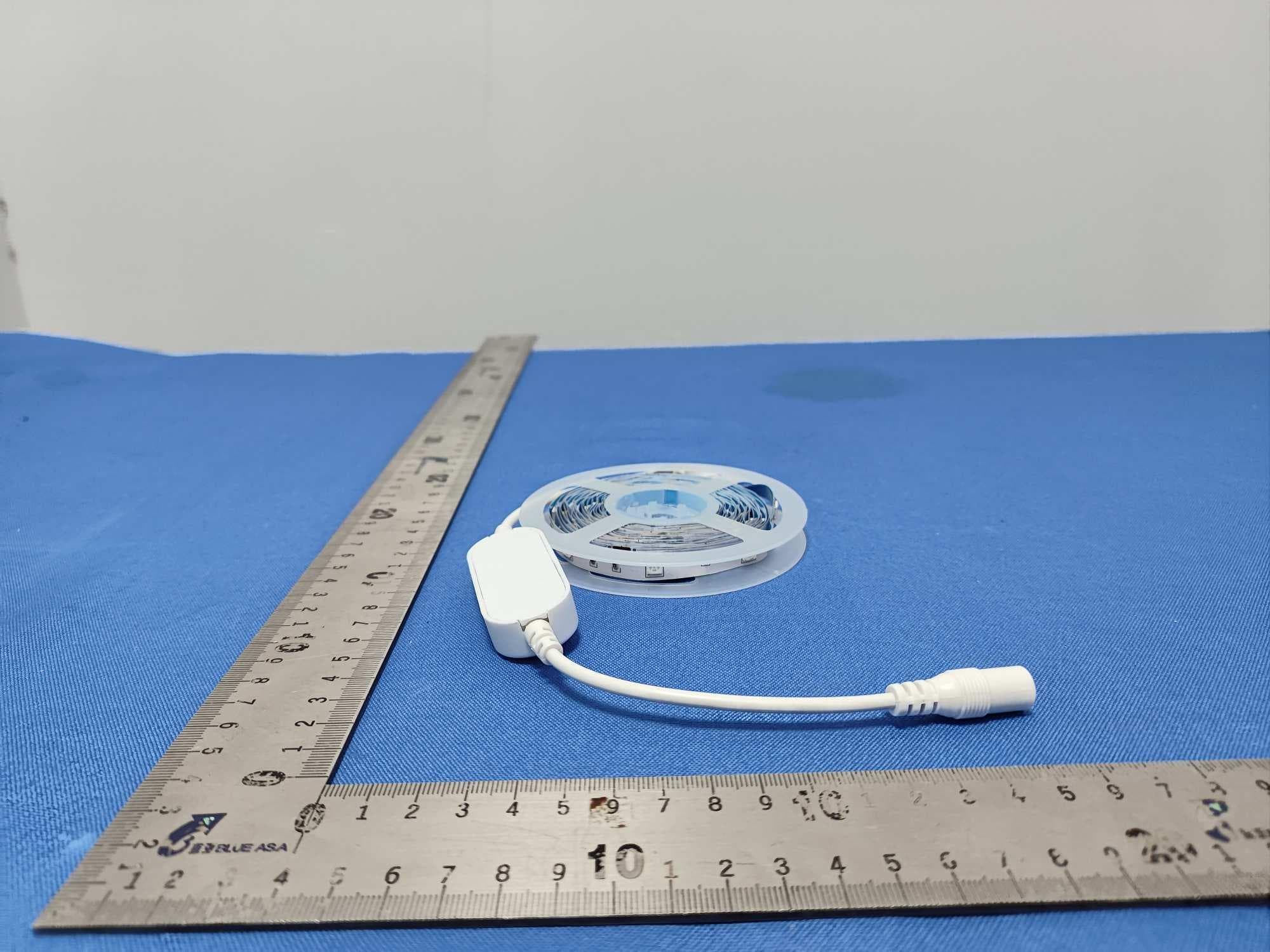Smart Beacon Strip Light, RGB, 12V Adapter, 16.4ft/5m - FCC ID 2AQUQGE50619A - Globe Electric Company Inc. (5)