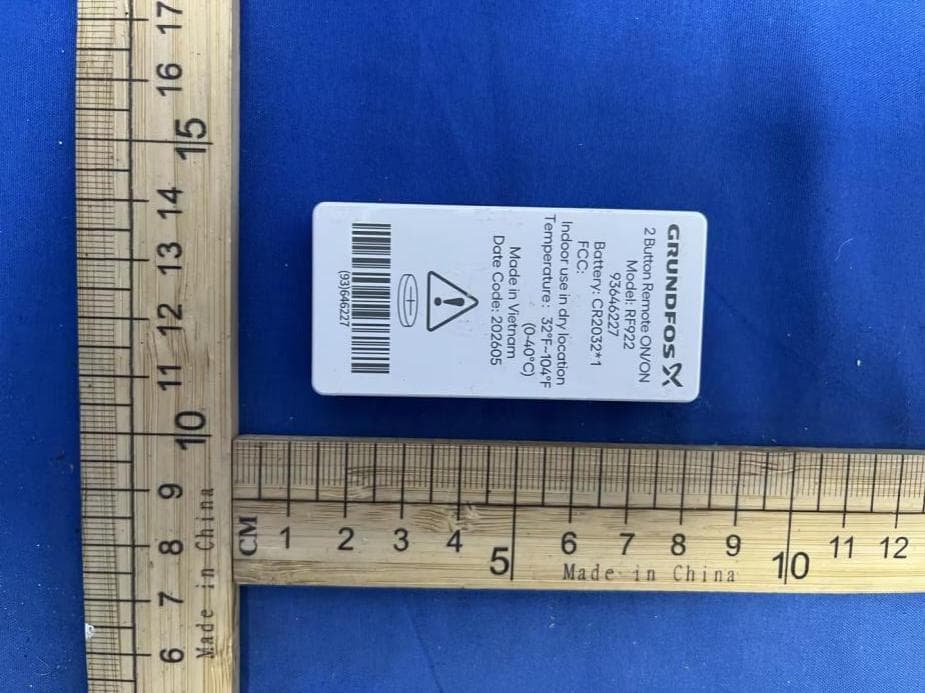 2 Button Remote ON/ON - FCC ID 2AQUR-RF922 - NIE-TECH CO., LTD (2)