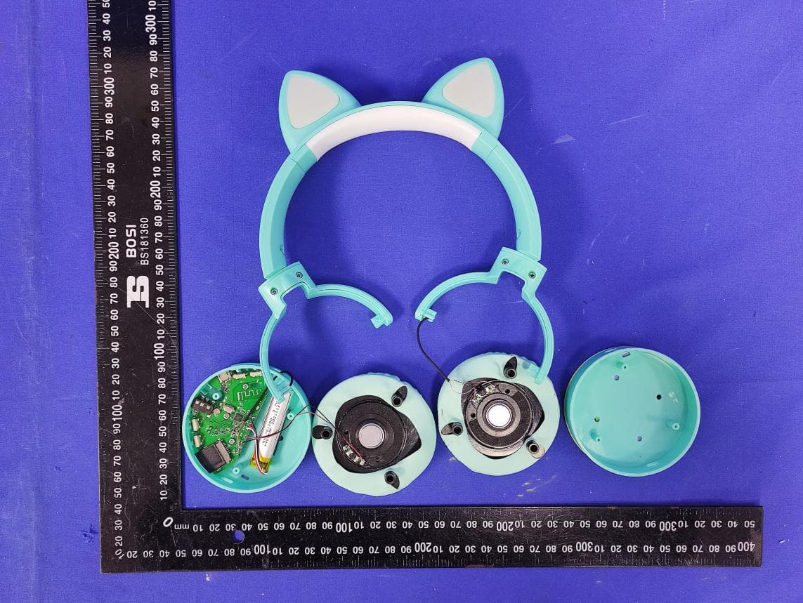 Foldable Cat Ear Wireless Headset with LED Light - FCC ID 2ART4-H06 - MINISO Corporation