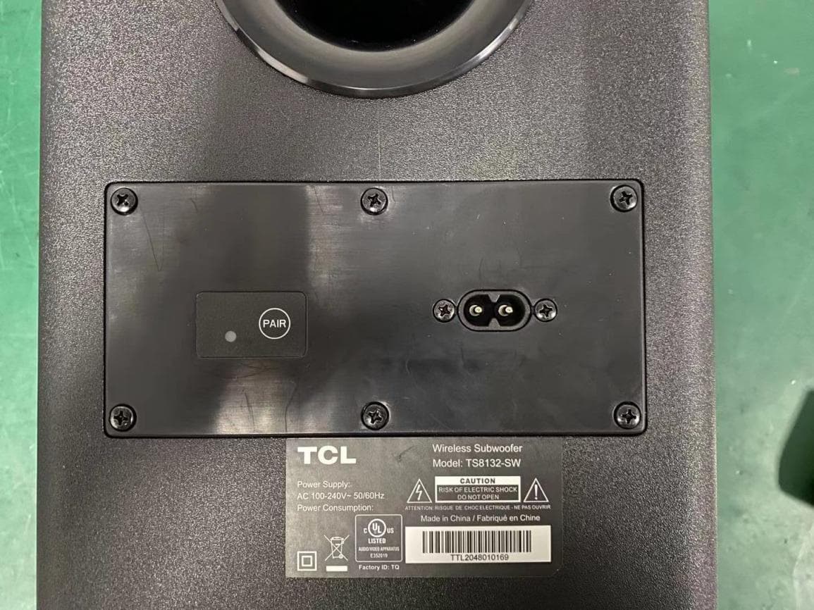 Wireless Subwoofer - FCC ID 2ARUDTS8132SW - TCL Entertainment Solutions Limited