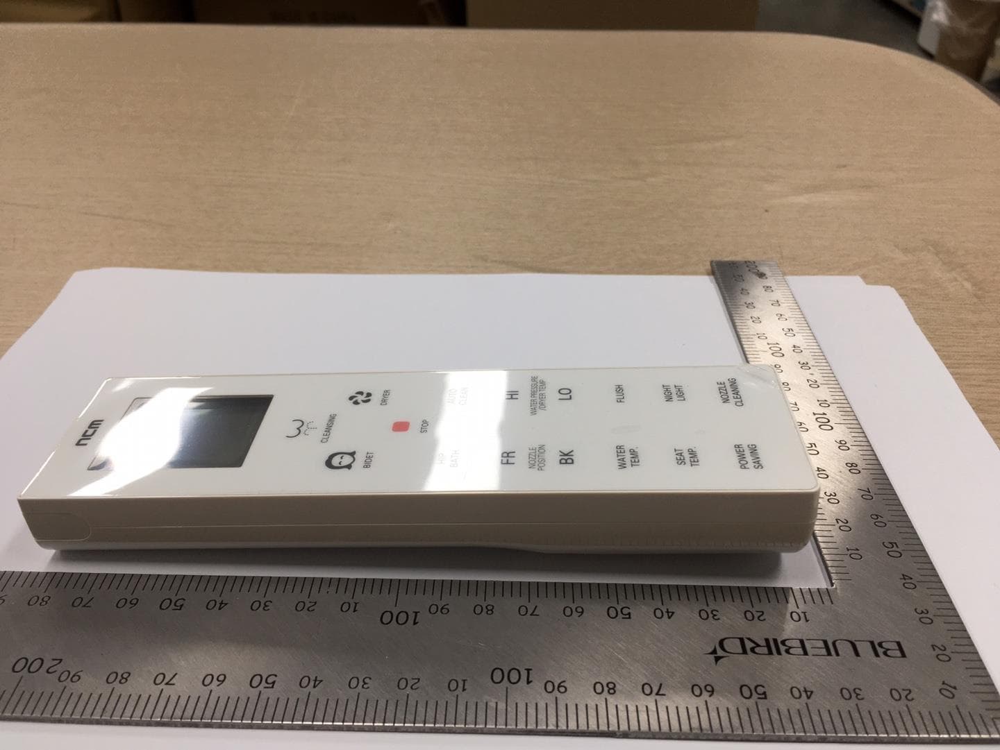 PERSONAL HYGIENE APPLIANCE REMOTE CONTROLLER - FCC ID 2ASMT-NBR1773 - Ncm Co.,Ltd