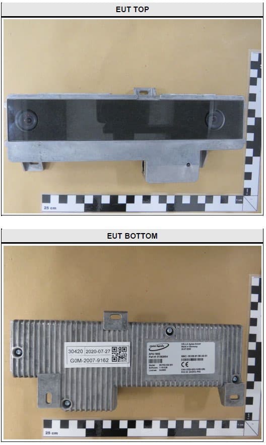 Advanced People Sensor, 180 mm lens distance, without IO connector - FCC ID 2ASWU-PS7 - HELLA Aglaia Mobile Vision GmbH