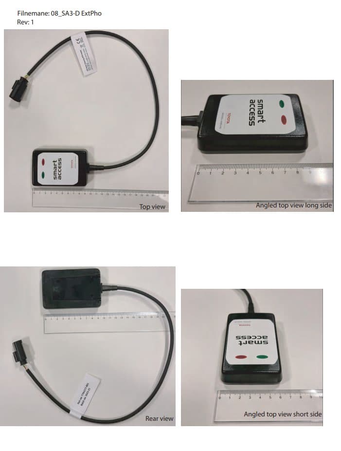 Card reader system - FCC ID 2ATGK-SA3-D - AES GmbH