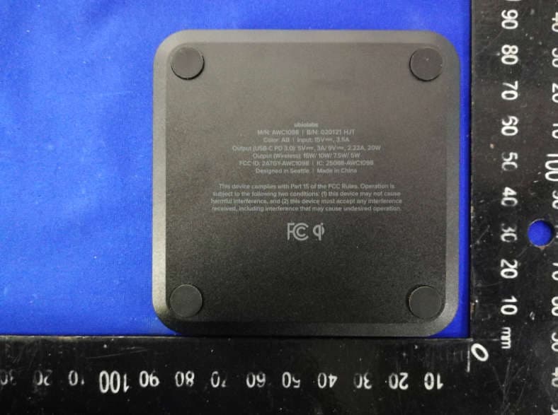 Wireless Charging Pad - FCC ID 2ATGY-AWC1098 - UBIO LABS, INC. (3)