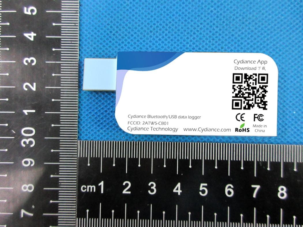 Cydiance Bluetooth/USB data logger - FCC ID 2ATW5-CB01 - Shanghai Cydiance Technology Co.,Ltd