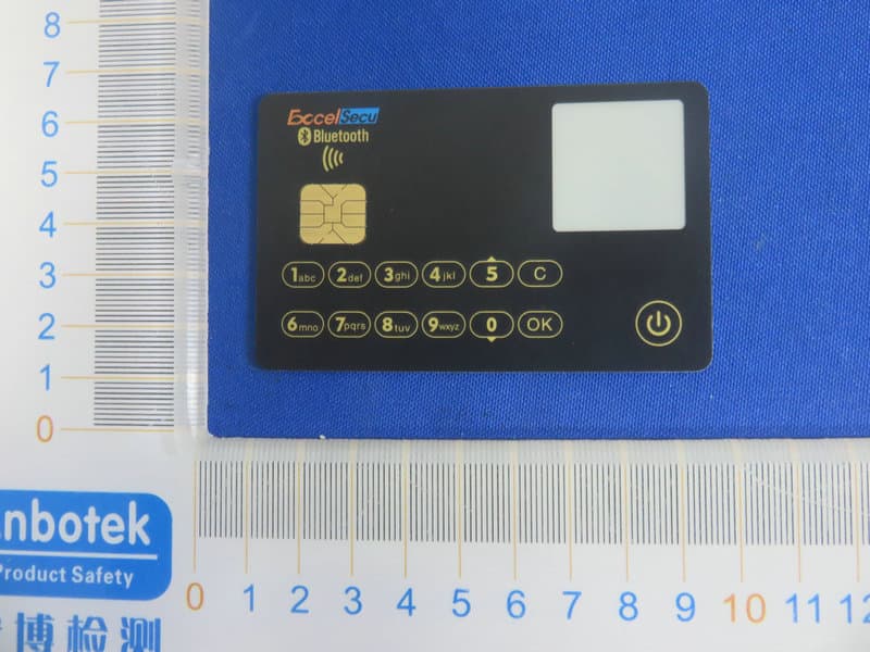 eSecuCard-S Display Card - FCC ID 2AU3H-ESECUCARD-S - Excelsecu Data Technology Co., Ltd.