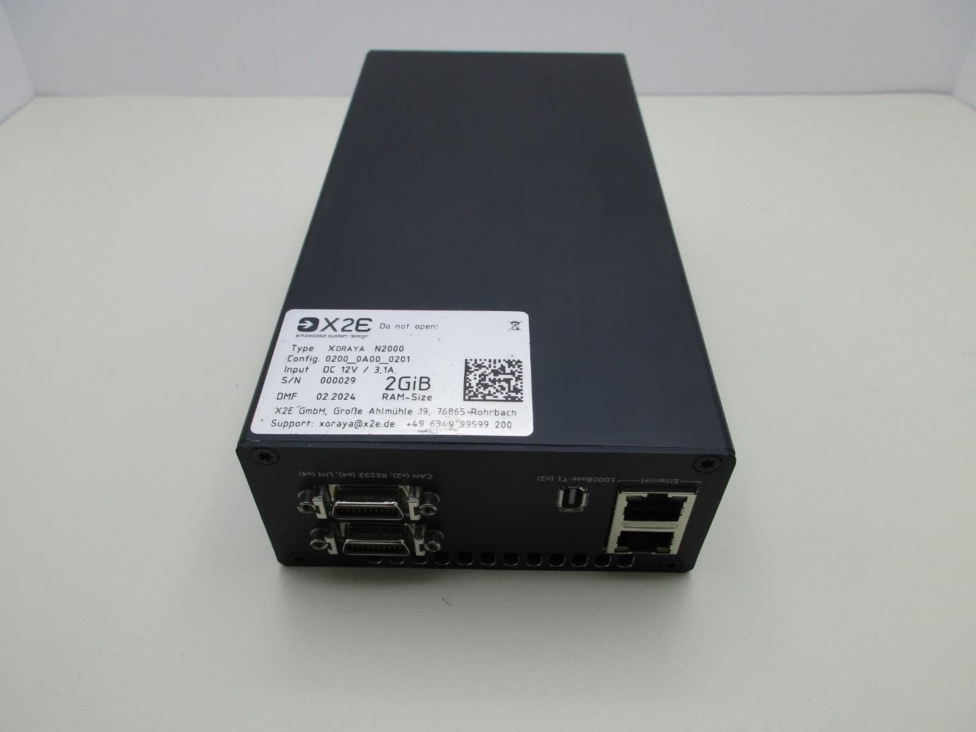 Data Logger - FCC ID 2AU4HN2000 - X2E GmbH