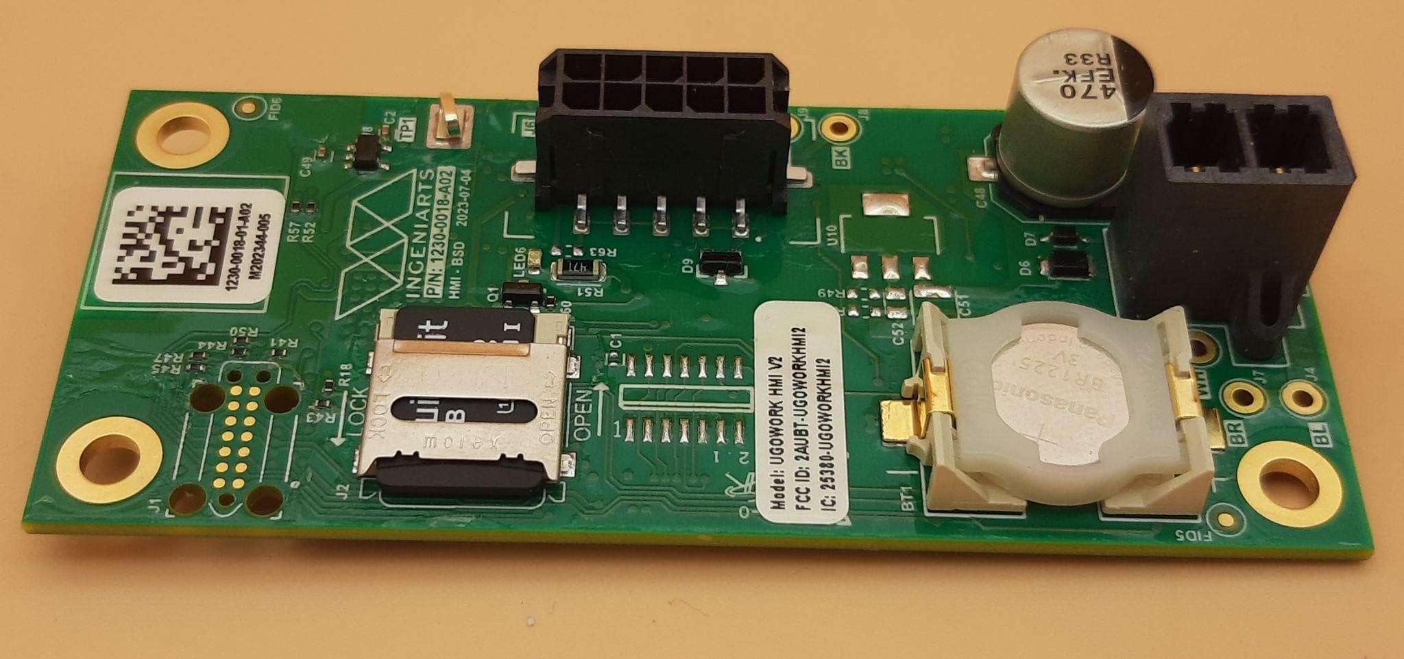 Wi-Fi module - FCC ID 2AUBT-UGOWORKHMI2 - INGENIARTS TECHNOLOGIES INC. (2)