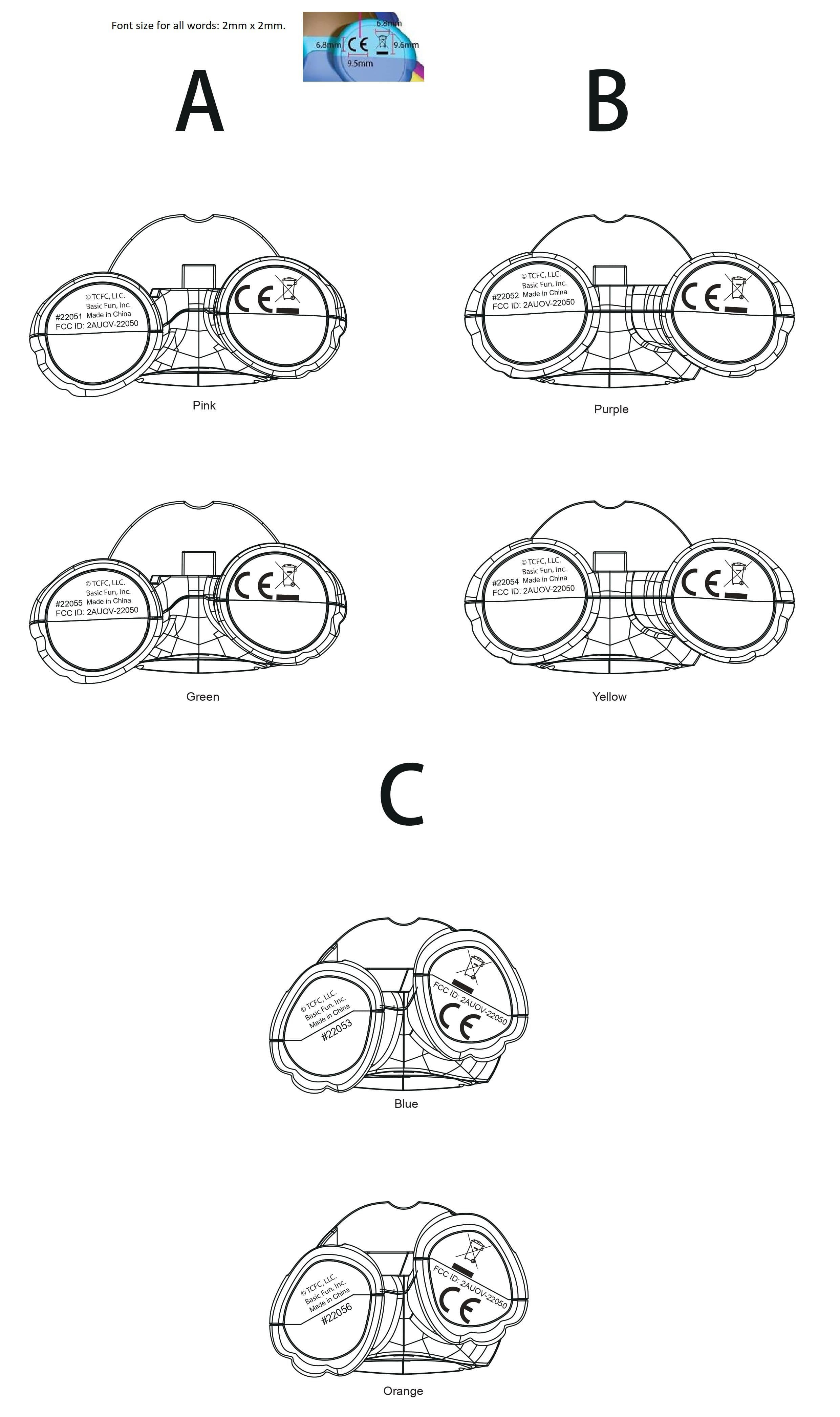 Care Bears Unlock The Magic Figures - FCC ID 2AUOV-22050 - BASIC FUN, INC
