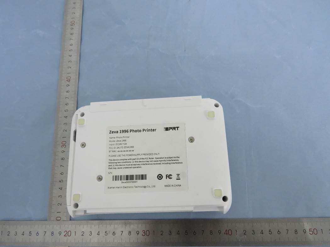 Photo printer - FCC ID 2AUTE-ZEVA1966 - Xiamen Hanin Electronic Technology Co.,Ltd. (4)