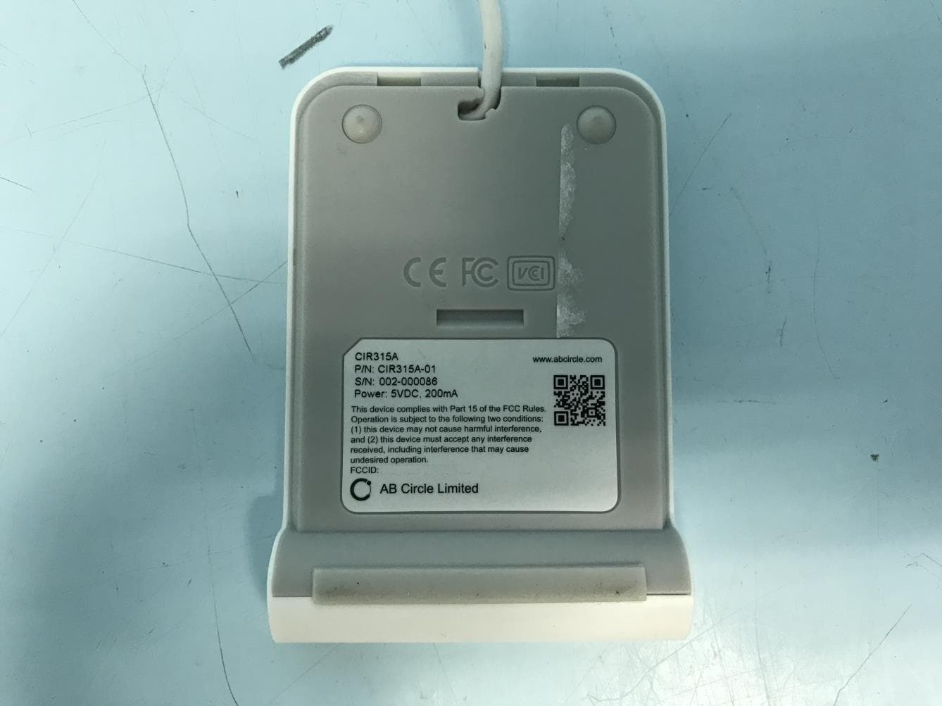 Contactless Smart Card Reader - FCC ID 2AUVM-CIR315A - AB Circle Limited