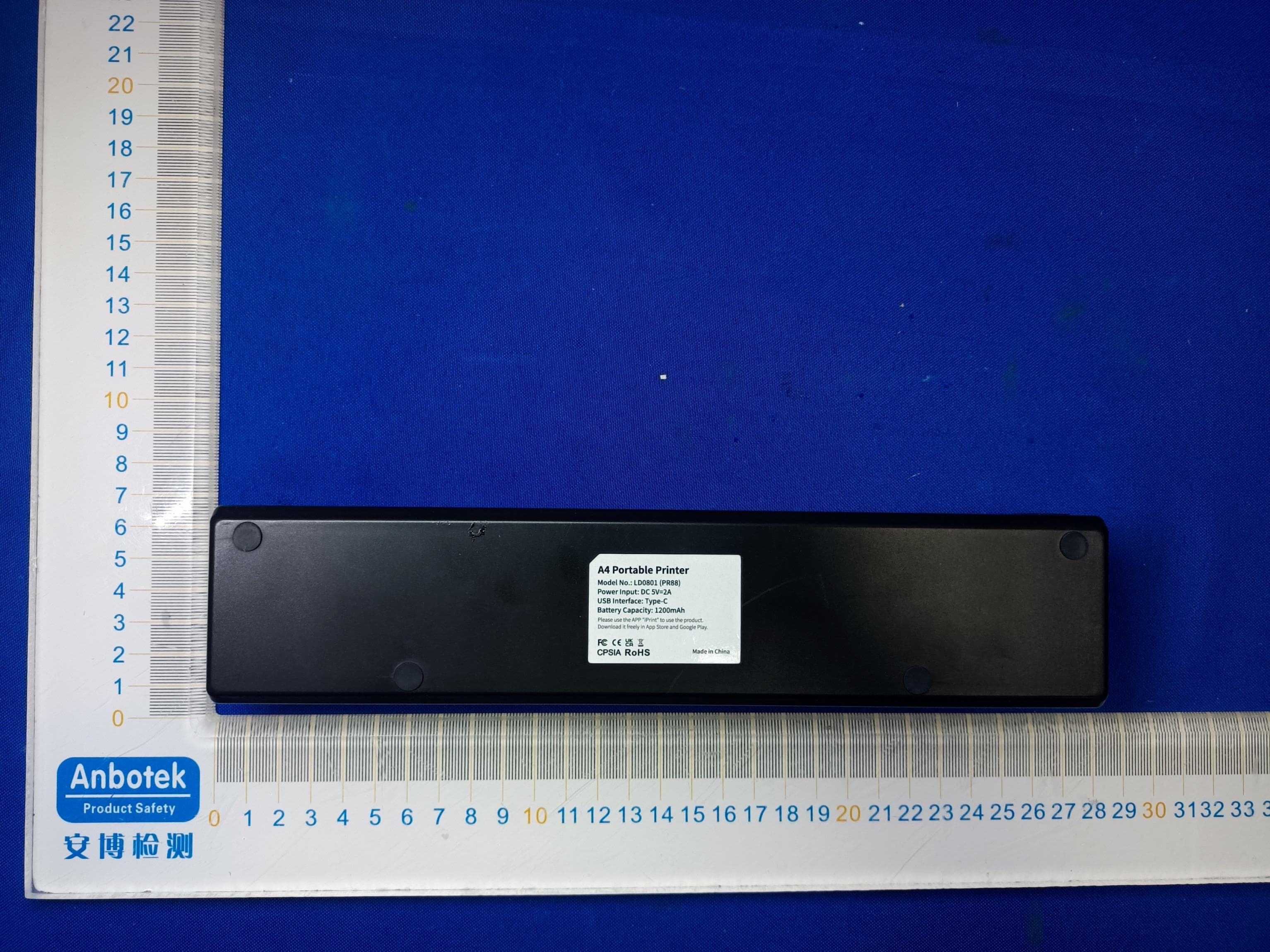 A4 Portable Thermal Printer - FCC ID 2AUY8-LD0801 - Shenzhen Newyes Technology Limited (3)