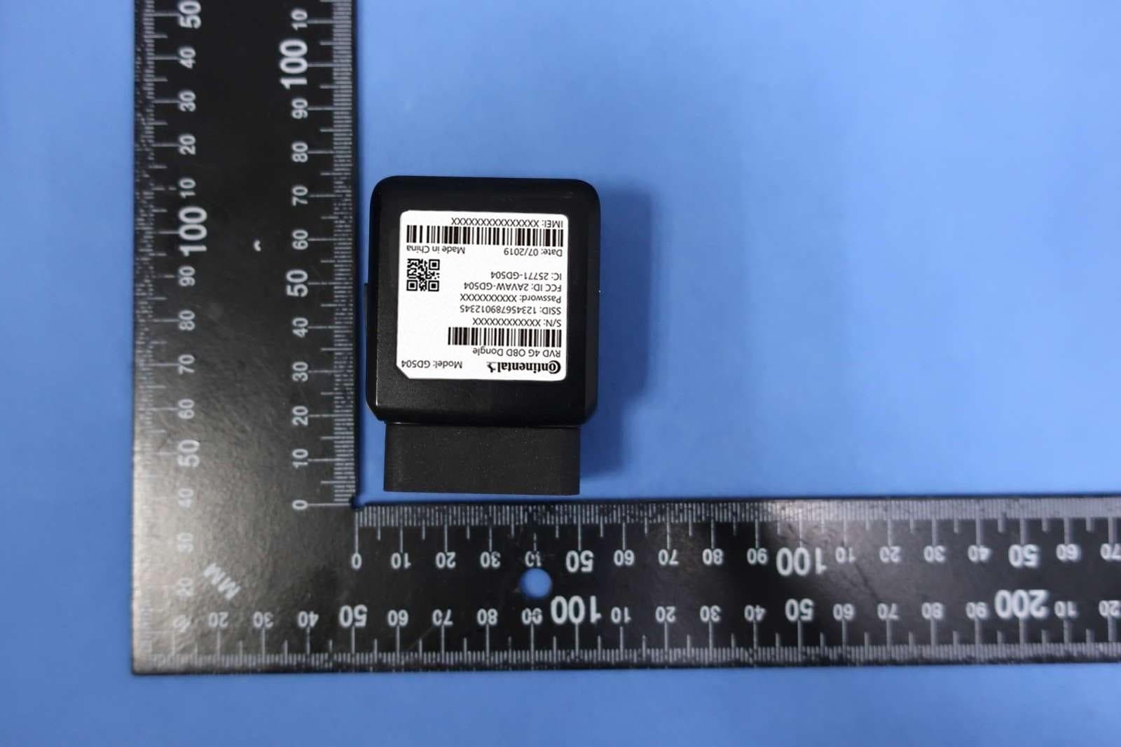 RVD 4G OBD Dongle - FCC ID 2AVAW-GD504 - Continental Aftermarket & Services GmbH