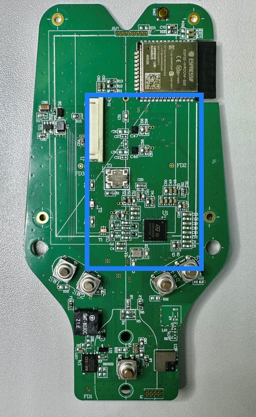 RFID READER - FCC ID 2AVDNU27BTW11 - Sensor ID Srl