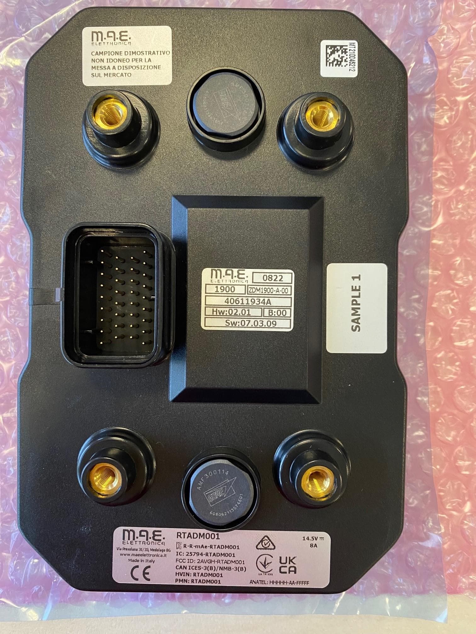 RFID Dashboard - FCC ID 2AVGH-RTADM001 - M.A.E. ELETTRONICA S.R.L.