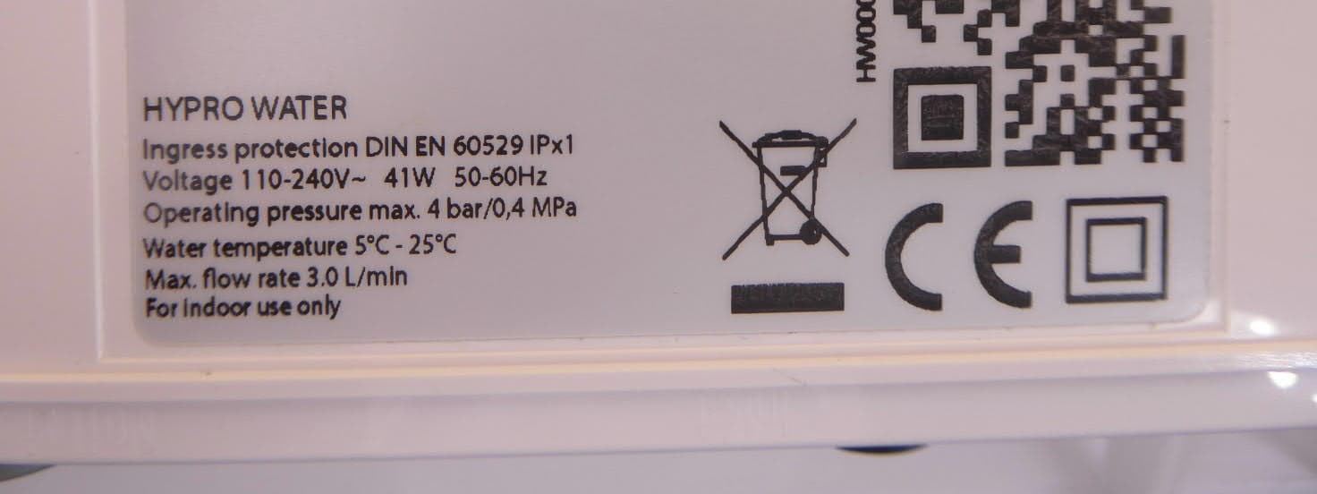 HYPRO WATER (Purifier) - FCC ID 2AVTQ-HW20 - Hytecon Forschung und Entwicklung GmbH