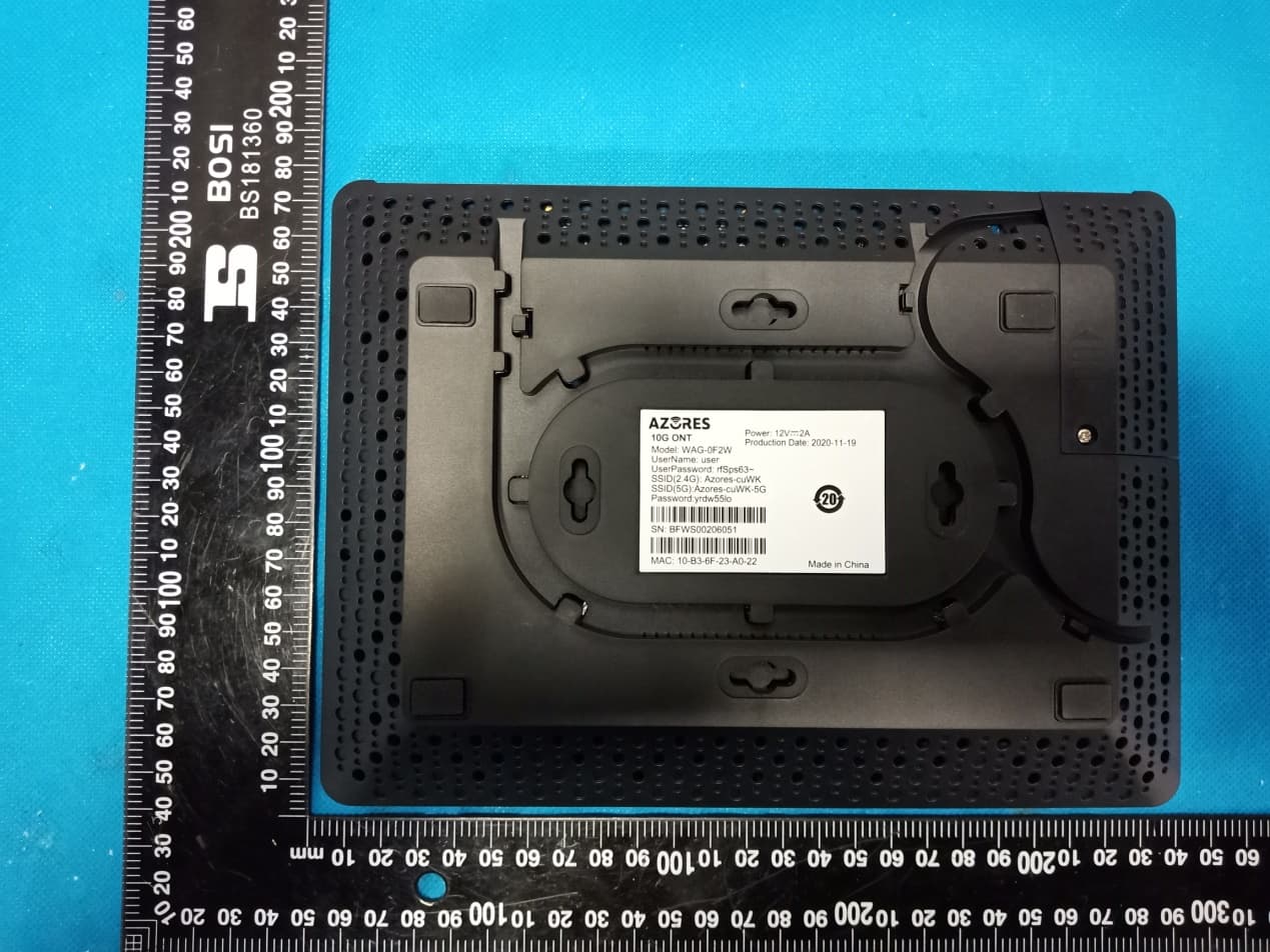 10G ONT - FCC ID 2AVWB-WAG-0F2W - Bowei Technology Co., Ltd