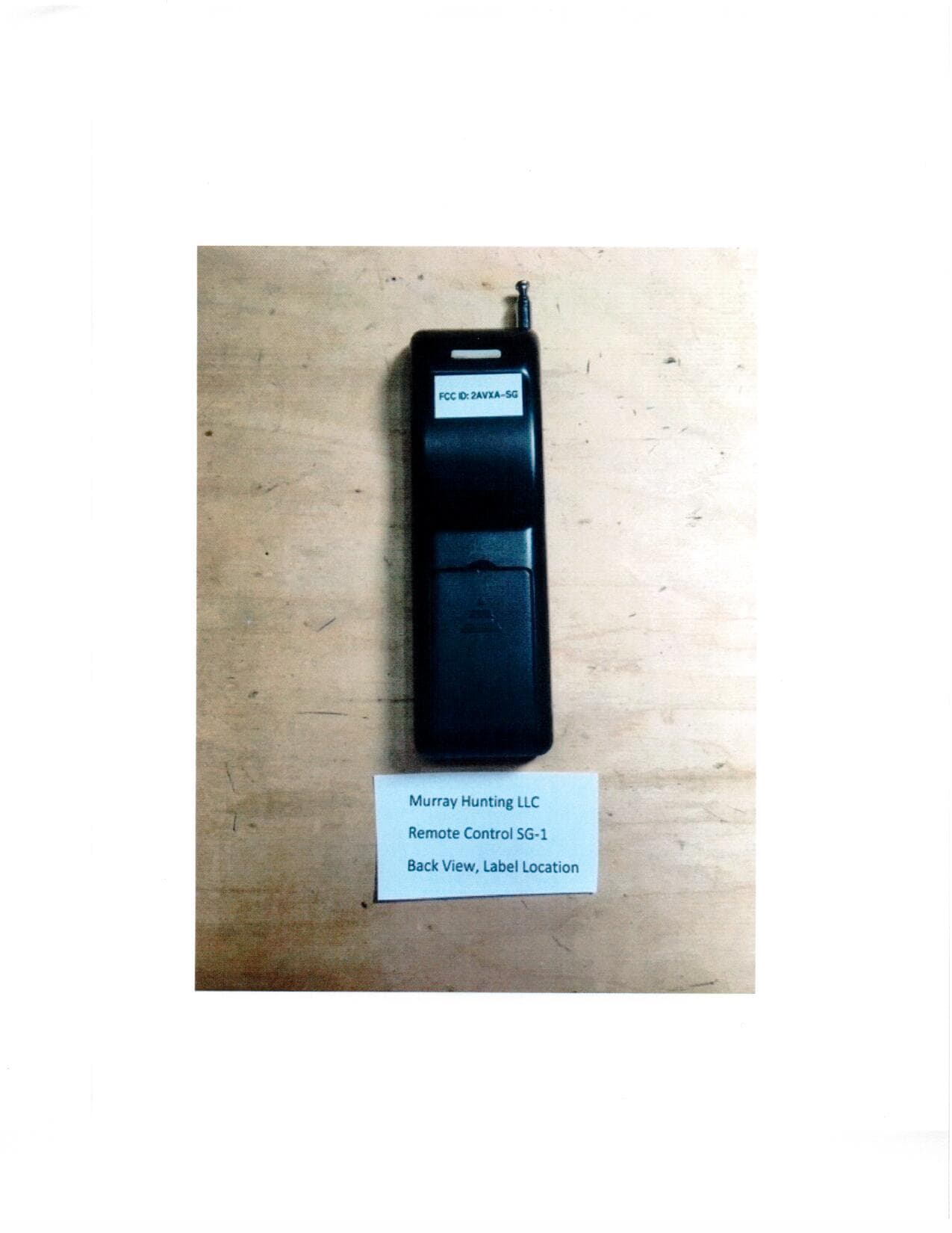 Hunting Light Remote Control - FCC ID 2AVXA-SG - Murray Hunting LLC: DBA Slow Glow Hunting (4)