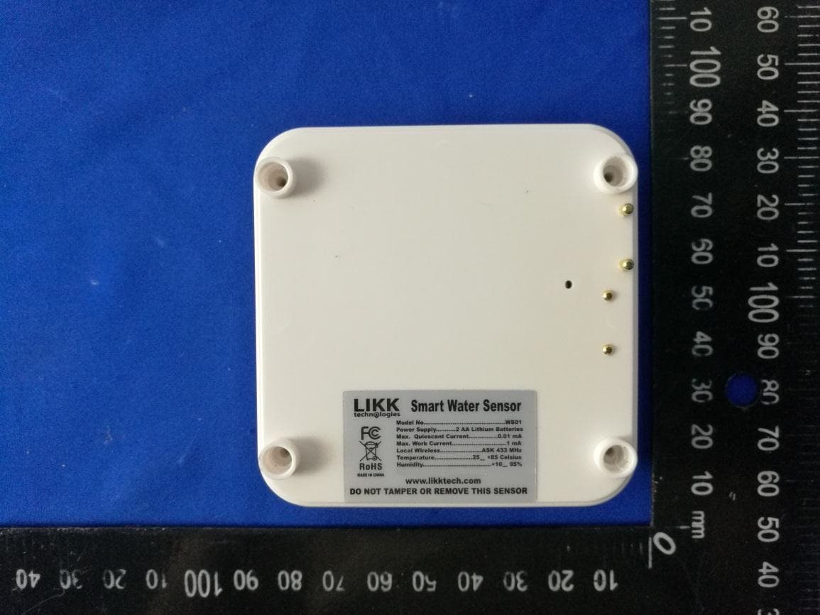 Water leak alarm - FCC ID 2AWC7SW02 - LIkk Technologies Inc