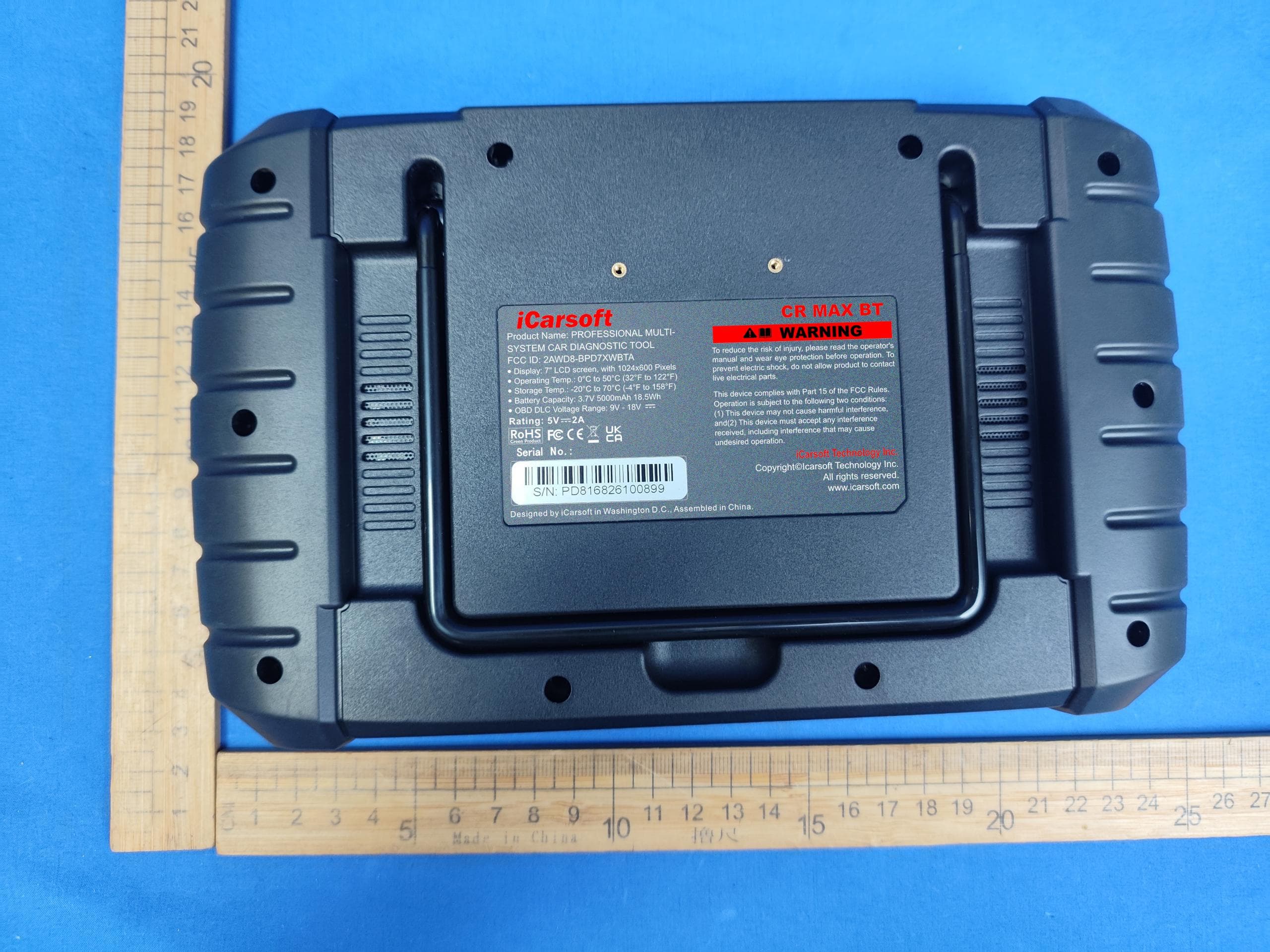 PROFESSIONAL MULTI-SYSTEM CAR DIAGNOSTIC TOOL - FCC ID 2AWD8-BPD7XWBTA - Icarsoft Technology Inc.