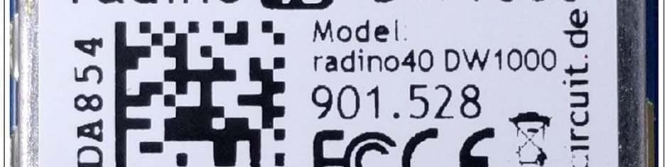 The In-Circuit radino40 DW1000 combines Nordic Semiconductors nRF52840 microcontroller and Decawaves DW1000 UWB radio chip in a small form-factor EMC-compliant module. - FCC ID 2AWXURADINO40DW1000 - In-Circuit GmbH (2)