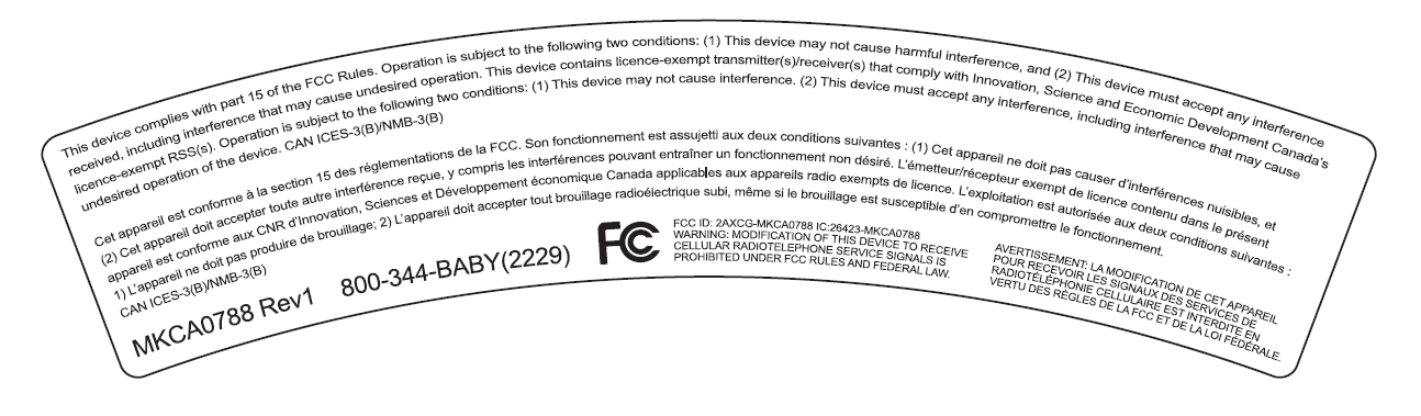 Baby Swing - FCC ID 2AXCG-MKCA0788 - MUNCHKIN INC.