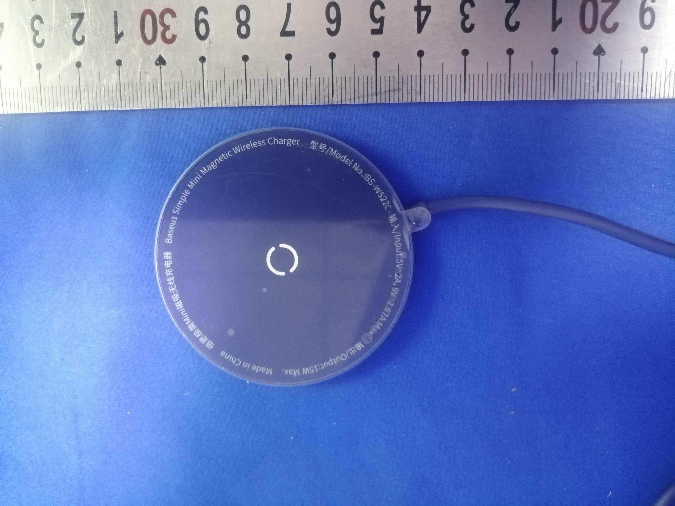 Baseus Simple Mini Magnetic Wireless Charger - FCC ID 2AY37-W522C - Shenzhen Times Innovation Technology Co., Ltd (3)