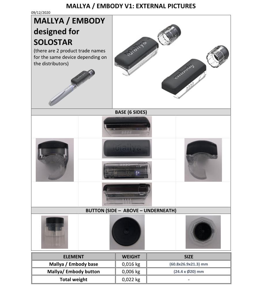 Insulin pen - FCC ID 2AYCW-EZL - BIOCORP