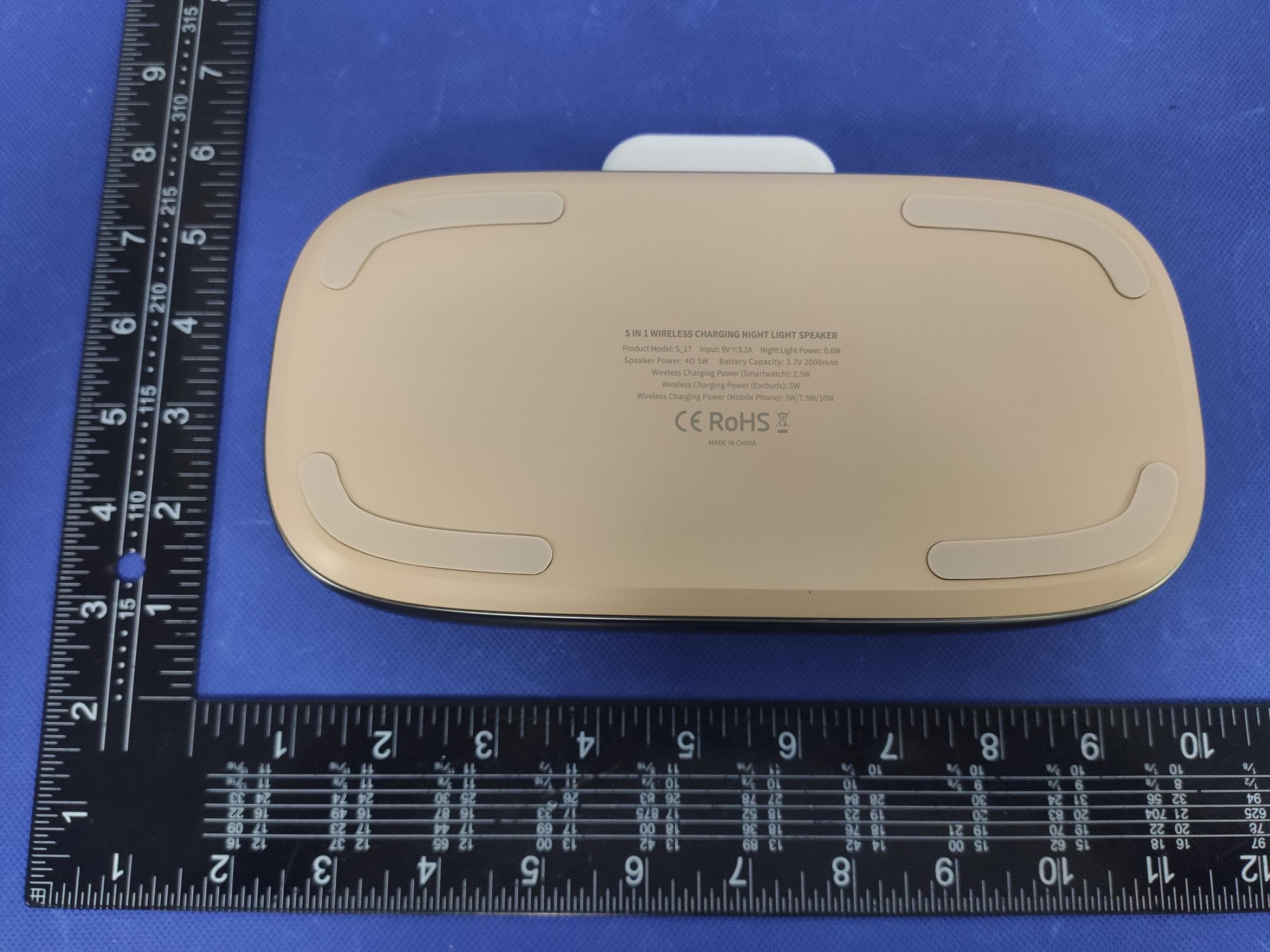 5 IN 1 WIRELESS CHARGING NIGHT LIGHT SPEAKER - FCC ID 2AYRH-S-17 - Shenzhen Semetor Electronics Co., LTD