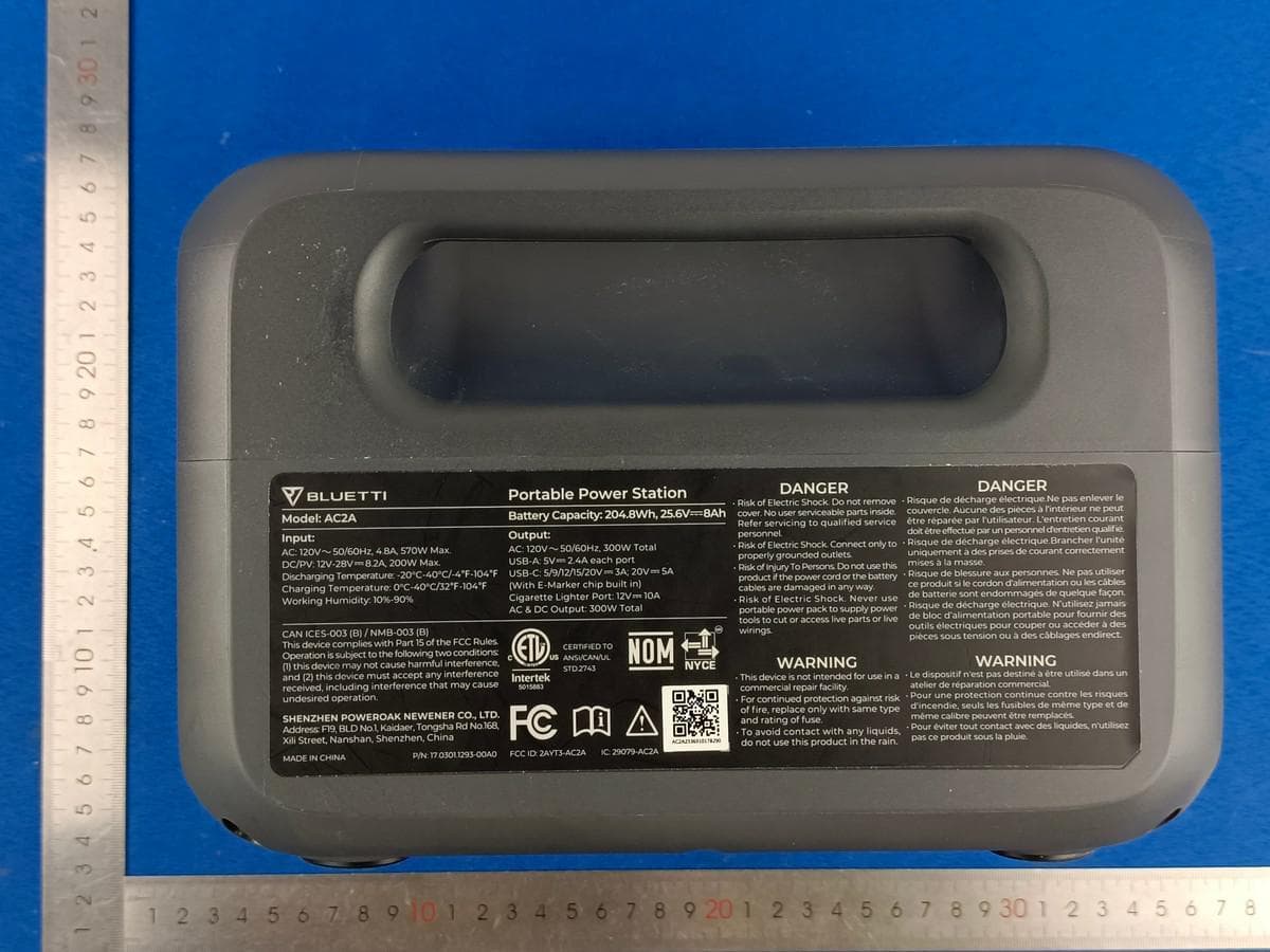 Portable Power Station - FCC ID 2AYT3-AC2A - SHENZHEN POWEROAK NEWENER CO., LTD