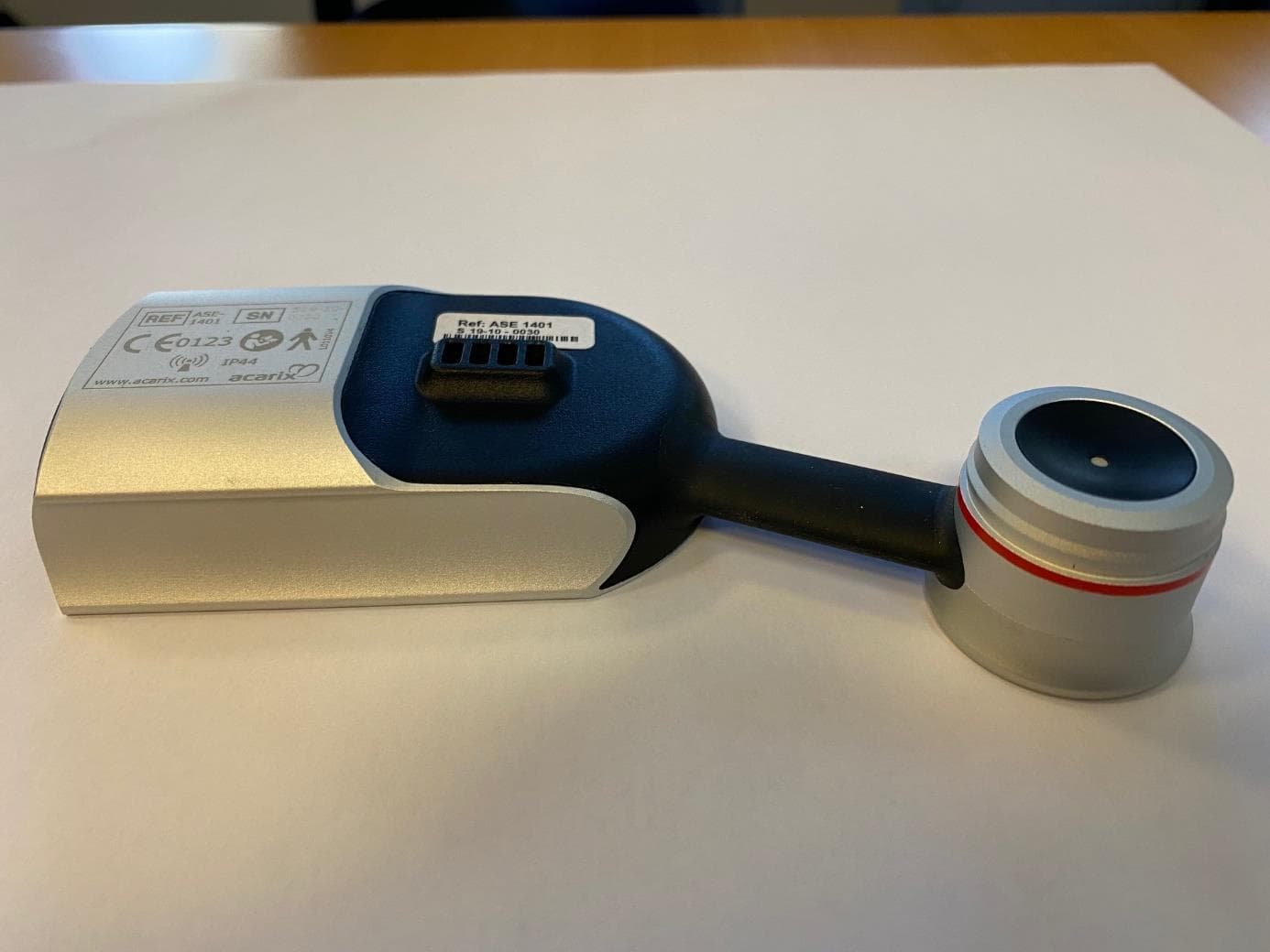 CADScor System is to record heart sounds, murmurs and vibration for calculation of a patient specific score, indicating the risk of presence of coronary stenosis, as an aid in cardiac analysis and diagnosis - FCC ID 2AYXI-ASE1401 - Acarix A/S (3)