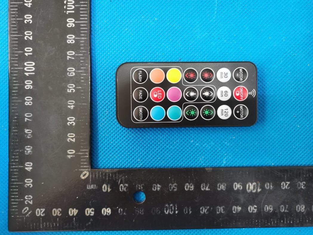 LED Sky Projection Light RF Controller - FCC ID 2AYYM-YFR-RF-433-01 - Foshan Kude Electronic Products Co.,Ltd.