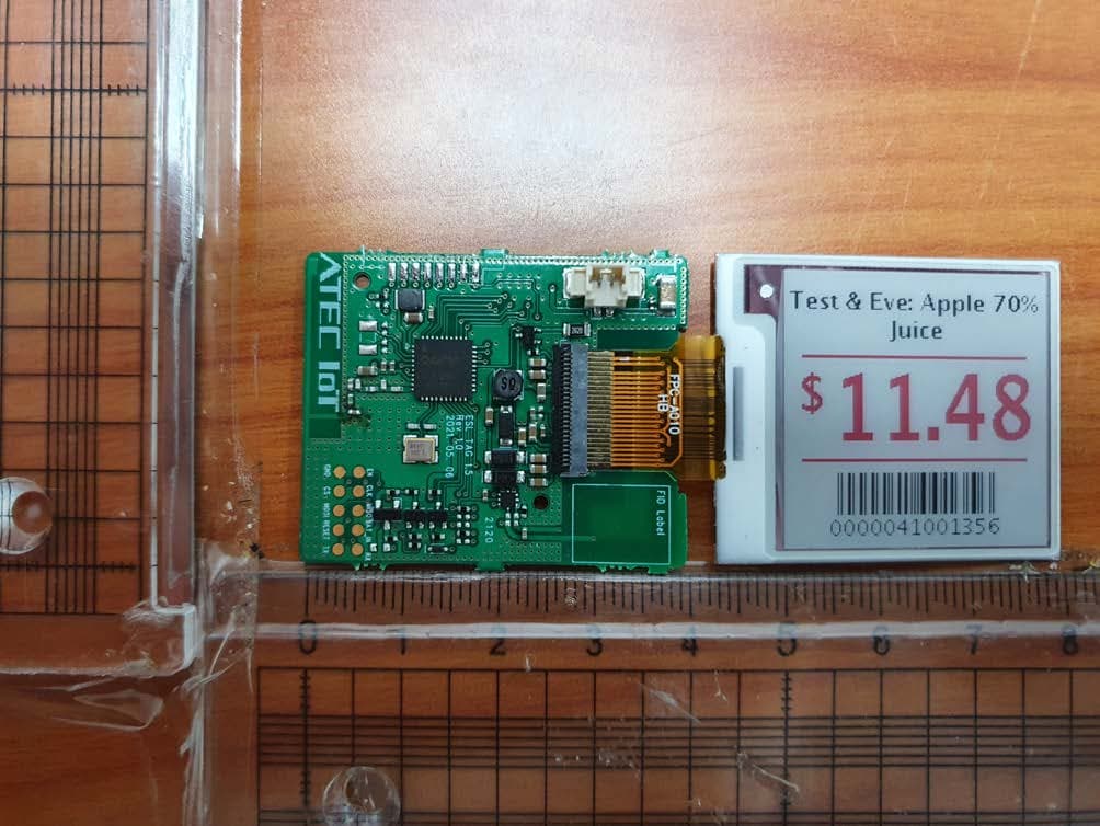 Electronic Shelf Label - FCC ID 2AZKWREBE-TZ15C - ATEC IOT CO.LTD