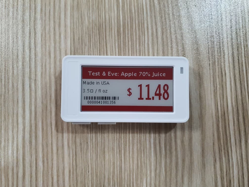 Electronic Shelf Label - FCC ID 2AZKWREBE-TZ21LA - ATEC IOT CO.LTD (3)