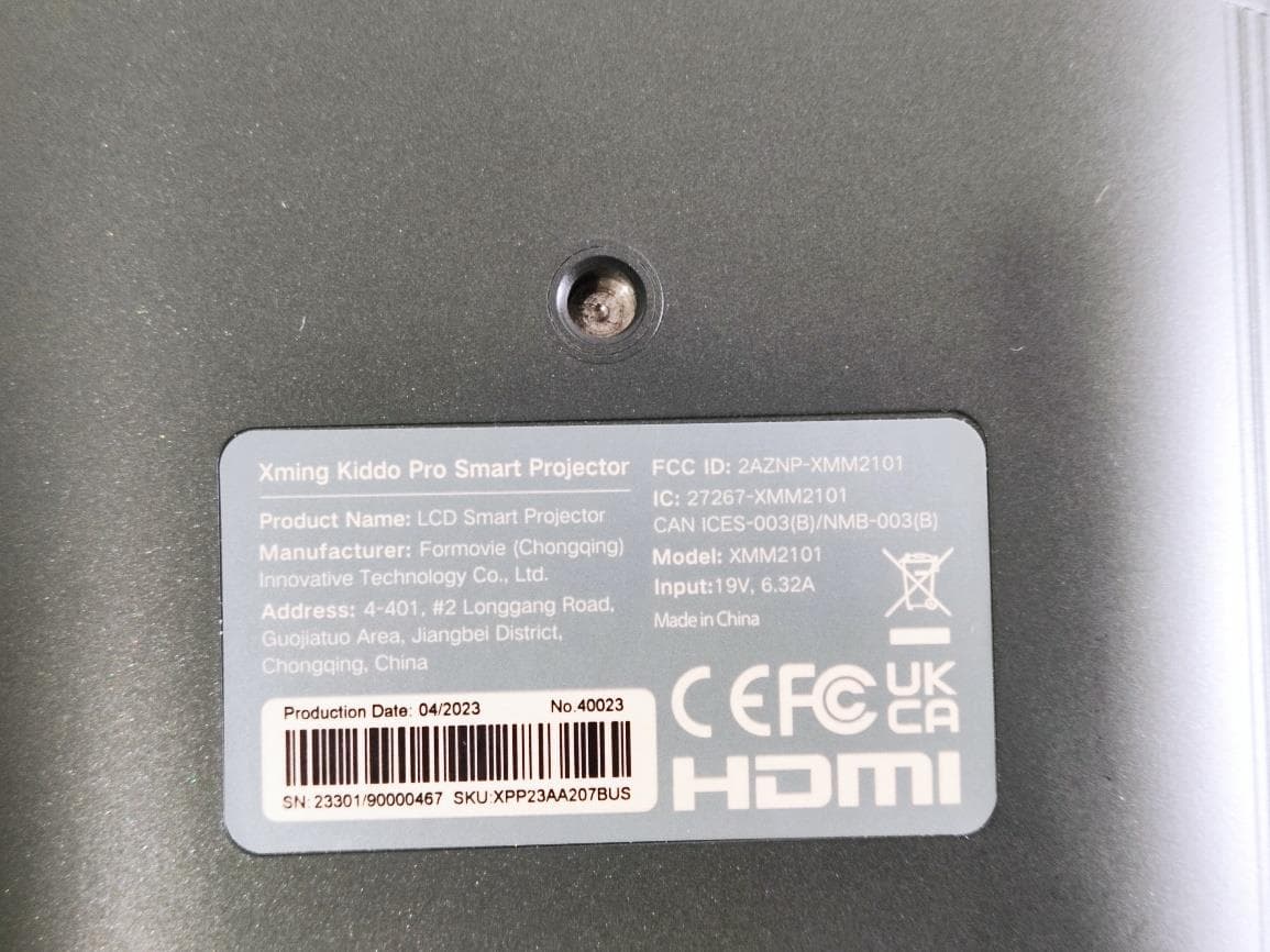 LCD Smart Projector - FCC ID 2AZNP-XMM2101 - Formovie (Chongqing) Innovative Technology Co., Ltd. (4)