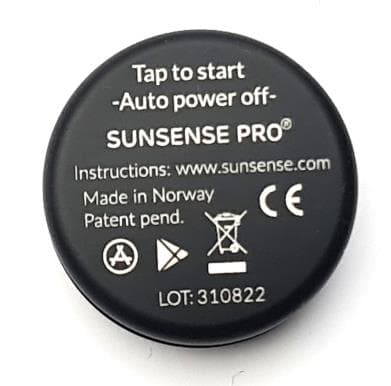 UV Measuring Device with BLE - FCC ID 2AZRL-SNSCBT - SunSense AS