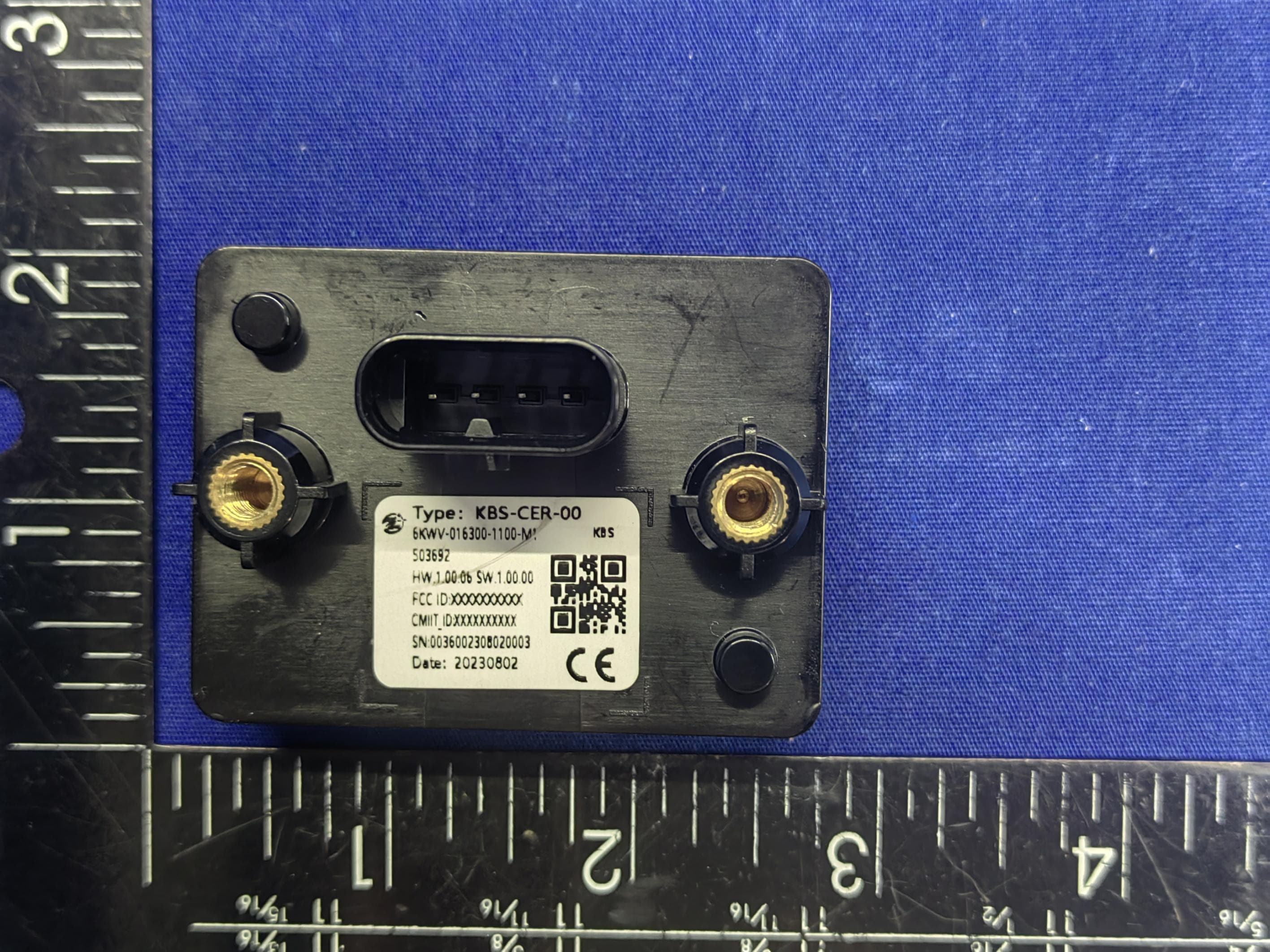 6KWV - FCC ID 2BCID-KBS - Ningbo zhenglang auto parts co., ltd