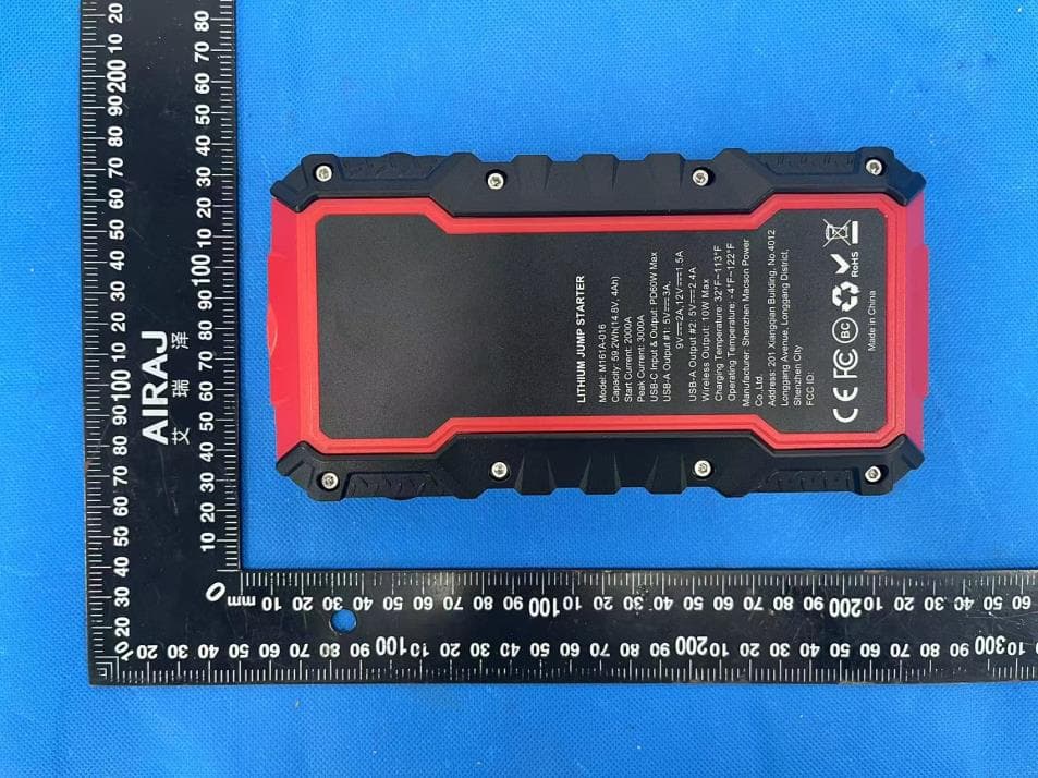 Lithium Jump Starter - FCC ID 2BHQP-M161A-016 - Shenzhen Macson Power Co.,Ltd.