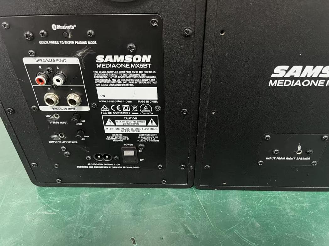 POWERED STUDIO MONITORS WITH BLUETOOTH - FCC ID 2BK4XMXBT - Samson Distribution LLC