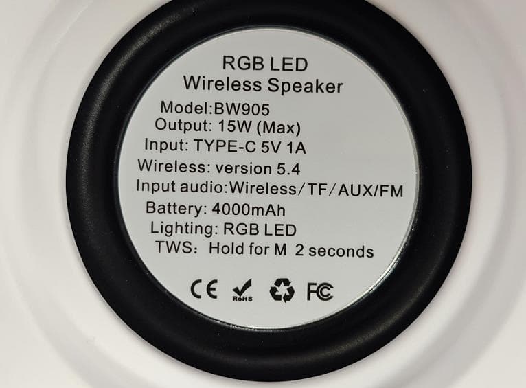 LED wireless audio - FCC ID 2BKTE-BW905 - Shenzhen Baowei technology Co., LTD (3)
