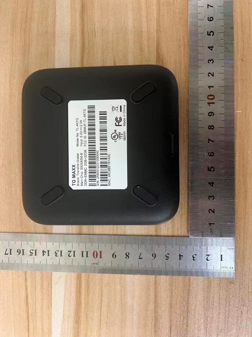 TG MAXX - FCC ID 2BMUF-TL-4KTG - Translite Global LLC
