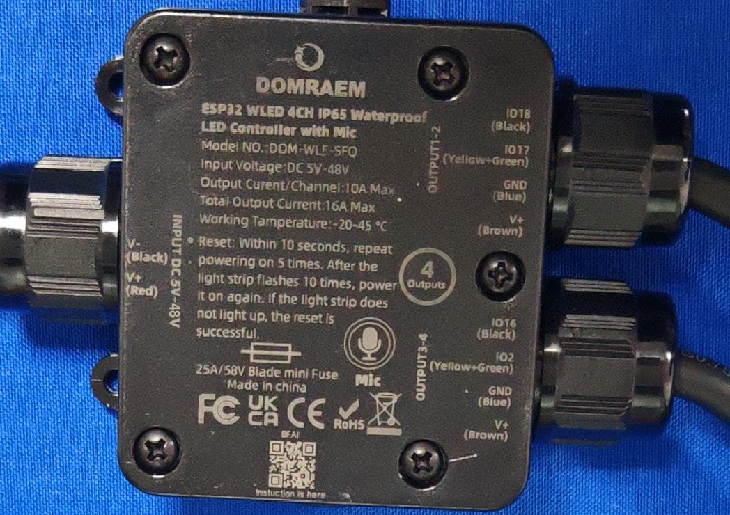 LED Strip Controller - FCC ID 2BOMS-DOMWLESFQ - DOMRAEM Co., Ltd