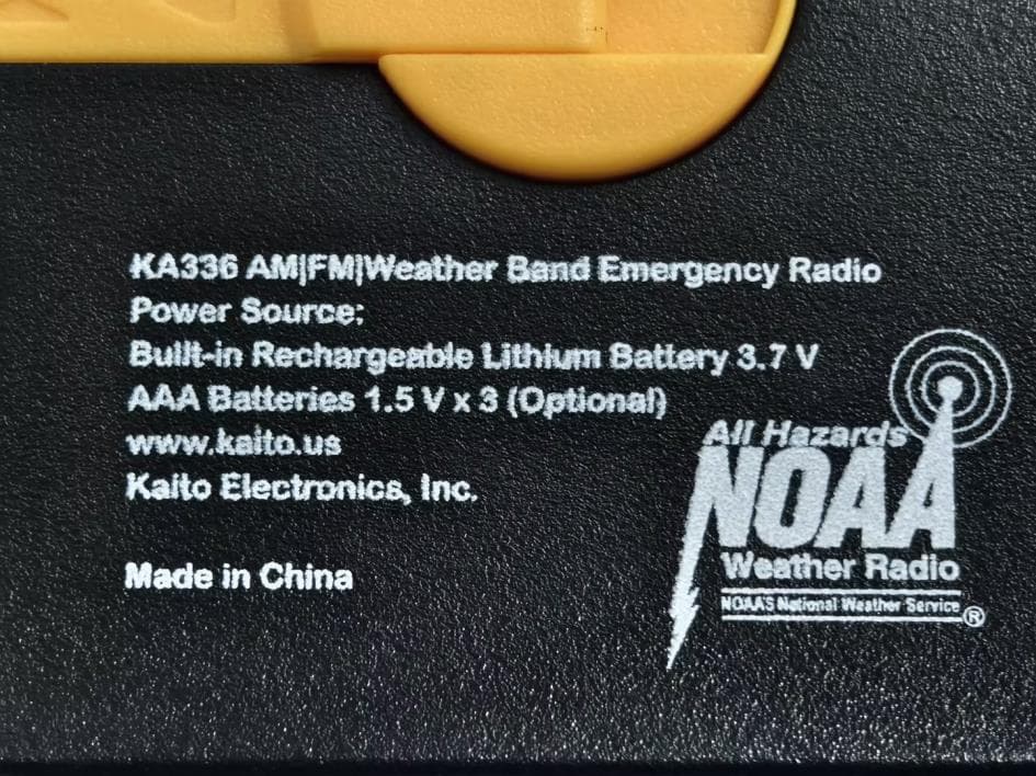RADIO - FCC ID 2BR4H-KA336 - Kaito Electronics, Inc.