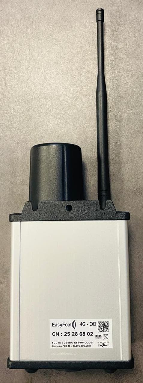 This product receives birth alerts from the sensor placed on the animal and sends a text message or voice message to the farmer. - FCC ID 2BSNU-EFSV01COD01 - Innoval (2)