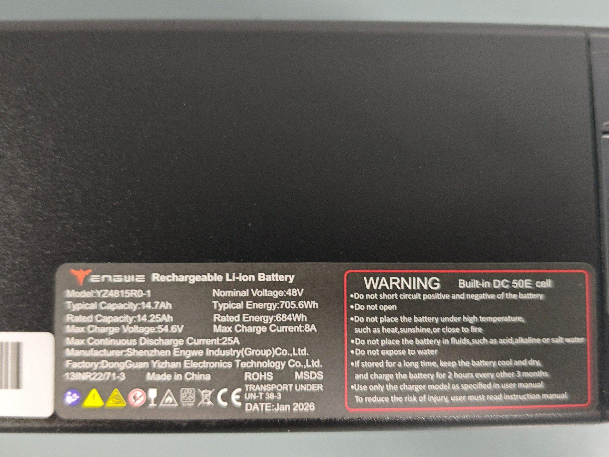 EPAC Bicycle - FCC ID 2BU5R-EP230 - Shenzhen Zhiqu Vehicle Industry Co., Ltd