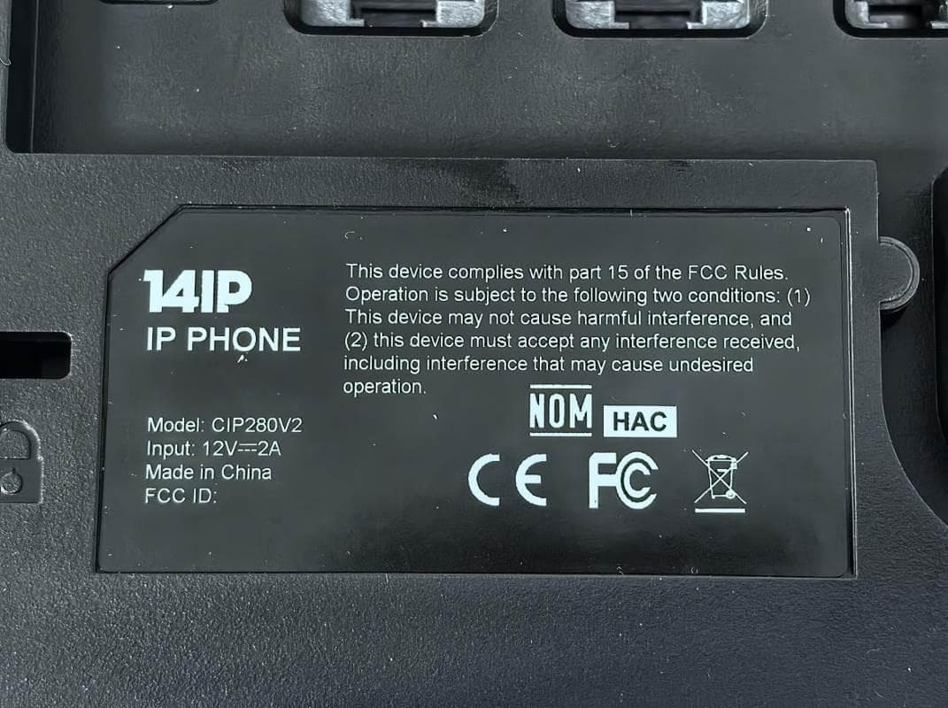 IP PHONE - FCC ID 2BUOZ-CIP280V2 - Fourteen IP Group Limited (2)