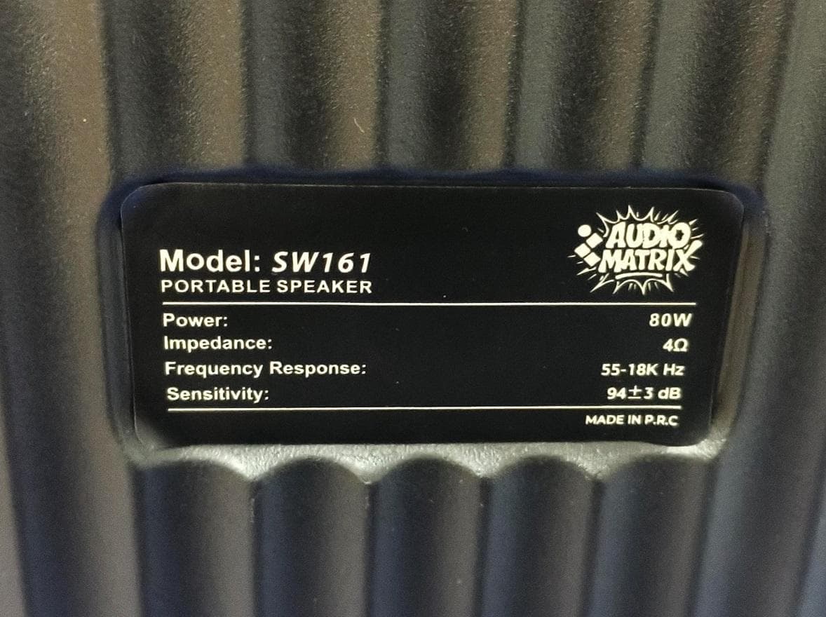 PORTABLE SPEAKER - FCC ID 2BUXD-SW161 - INW INC (2)