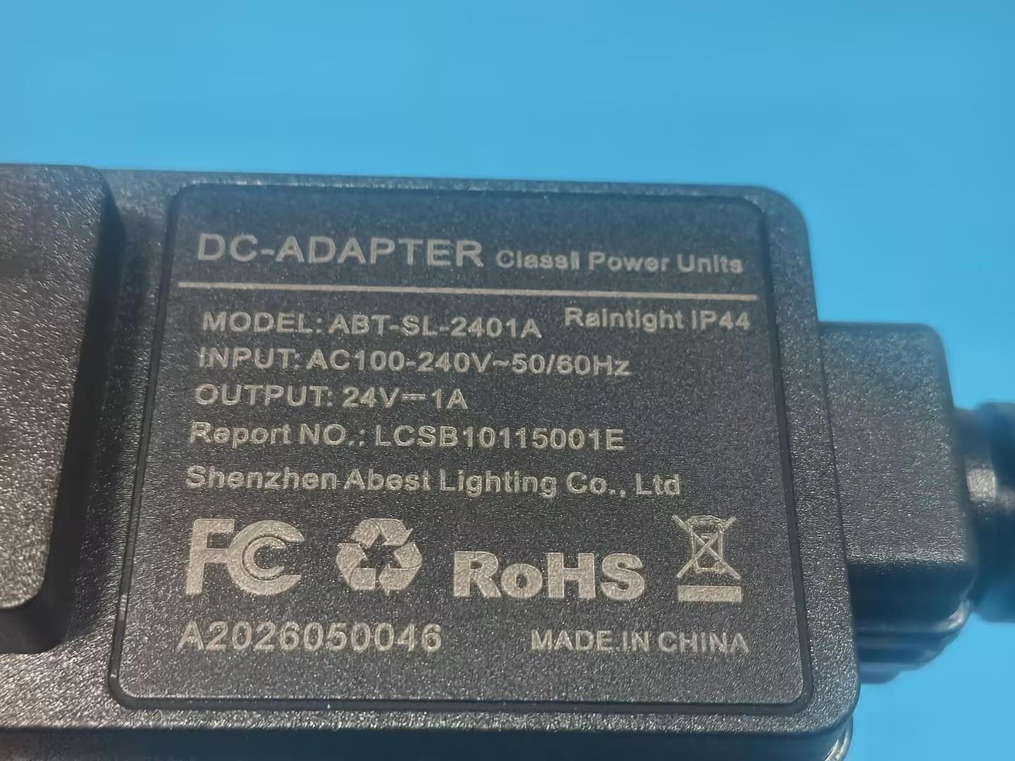 DC-ADAPTER - FCC ID 2BW2G-ABT-SL-2401A - Shenzhen Abest Lighting Co., Ltd.