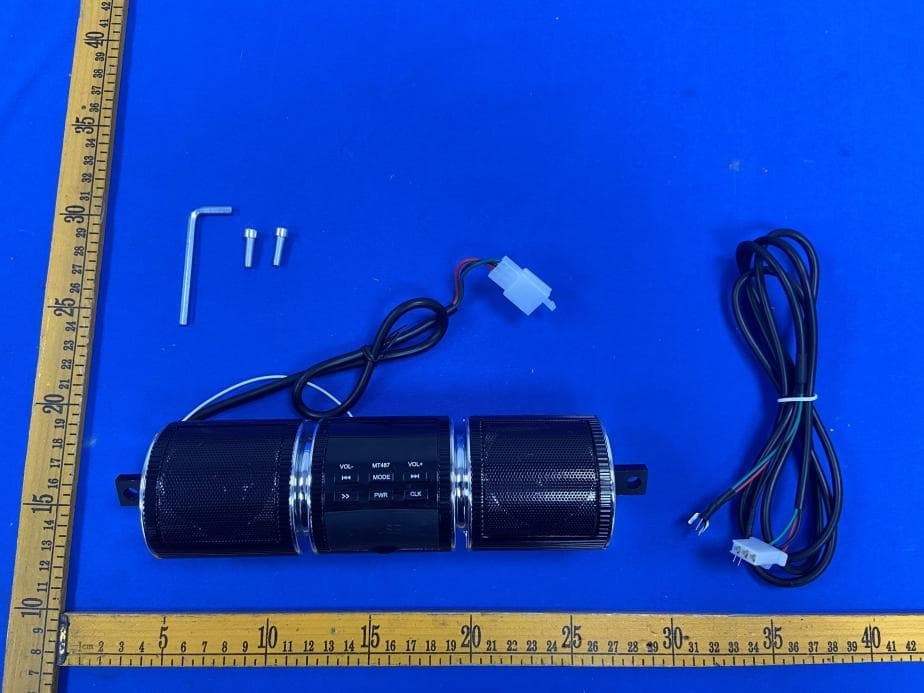 Motorcycle audio - FCC ID 2BXQG-MT487 - Jianmen Korbros Co., Ltd