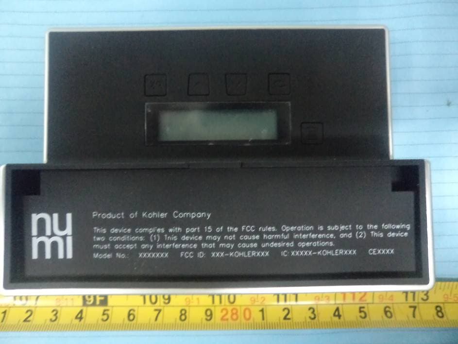 Hospitality Remote - FCC ID A2PSKE-KOHLER7421 - Shanghai KOHLER Electronics, Ltd. (1)